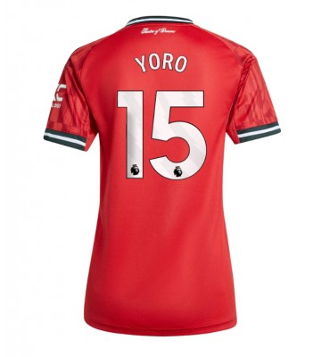 Manchester United Leny Yoro #15 Replika Hemmatröja Damer 2025-26 Kortärmad